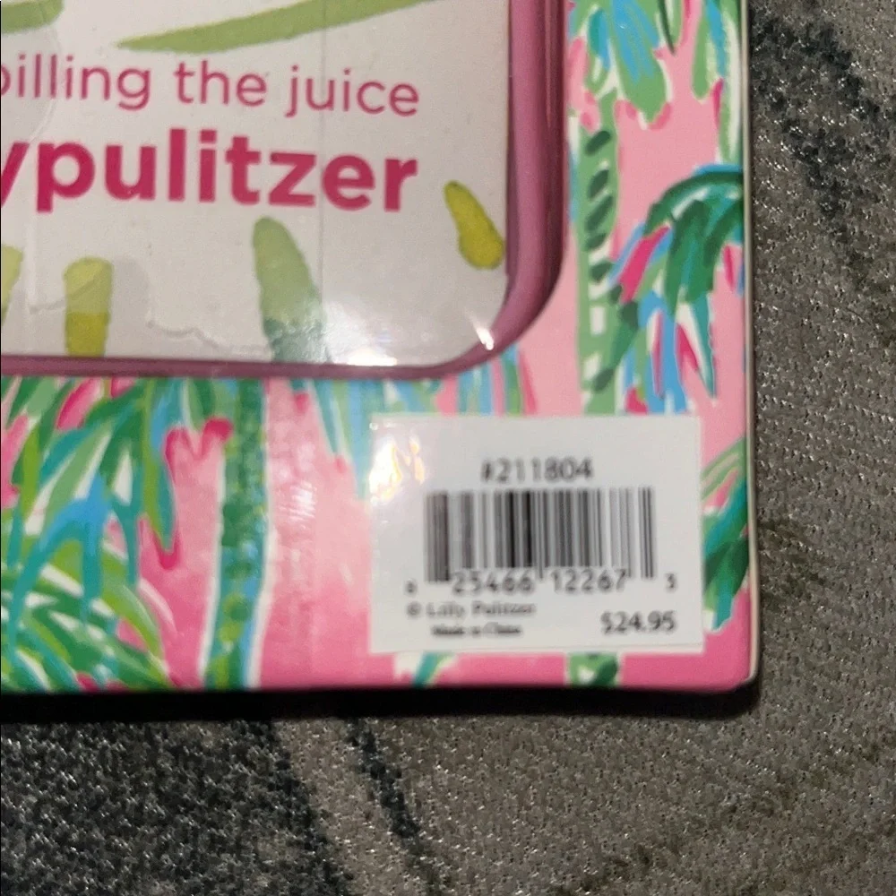 Lilly Pulitzer iPhone 11 Pro Case - Pink Blossom / Suite Views Palm Trees Print